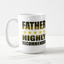 Caneca De Café Pai de 5 estrelas altamente recomendado