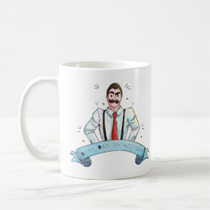 Caneca De Café Pai de Aquarela em Suspender