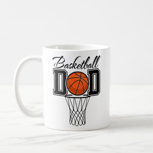 Caneca De Café Pai de basquete (Esquerda)