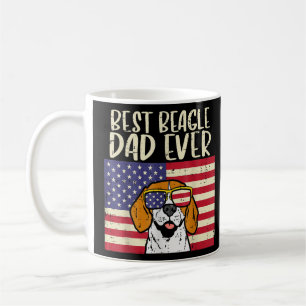 Caneca De Café Pai de Beagle das Meninas Nunca Bandeira de Cachor