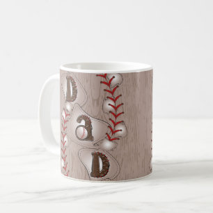 Caneca De Café Pai de beisebol