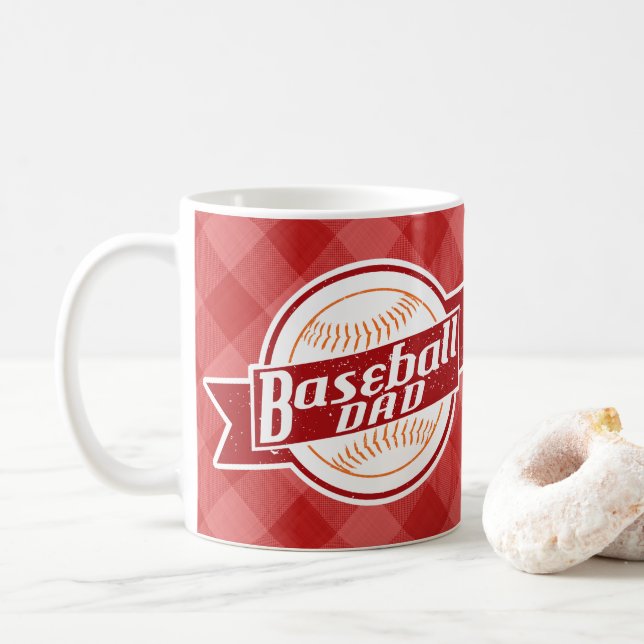 Caneca De Café Pai de beisebol (Com Donut)