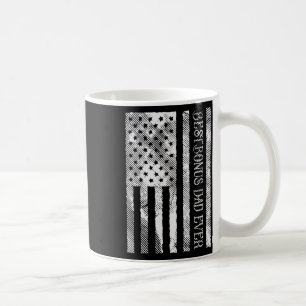 Caneca De Café Pai De Bônus Alguma Vez Nos Eua Flag Vintage Patri