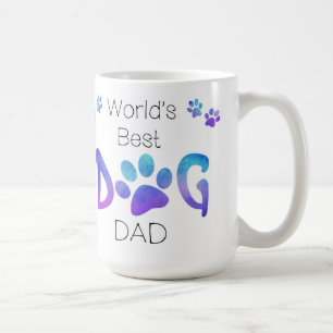 Caneca De Café Pai de Cachorro do Mundo - Aniversário do Pai de C