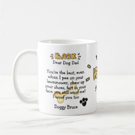 Caneca De Café Pai De Cachorro Engraçada, Bonitinha, Maçã Persona