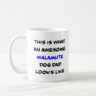 Caneca De Café pai de cachorro malamute, incrível