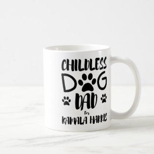 Caneca De Café Pai De Cachorro Para Kamala Harris 2024 Cachorro E