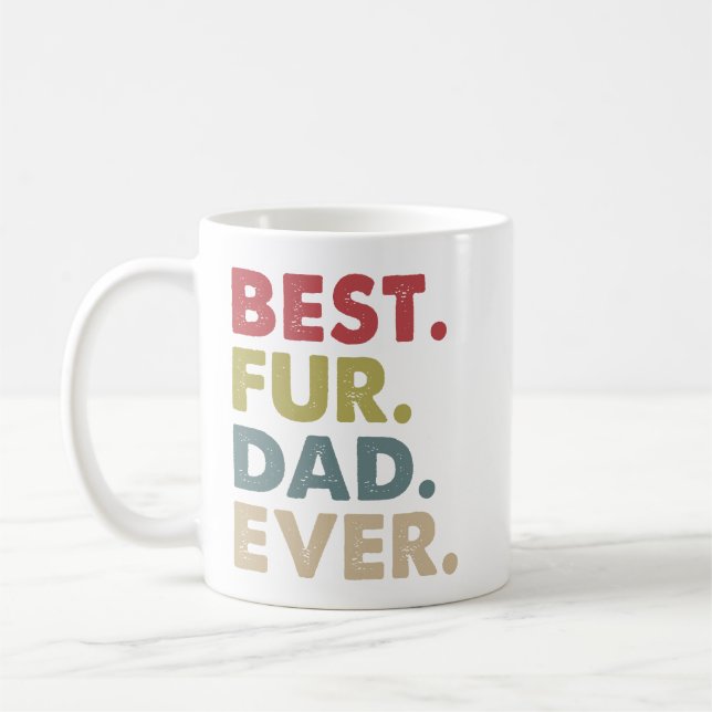 Caneca De Café Pai de Cachorro Personalizado | Melhor Pai de Cach (Esquerda)