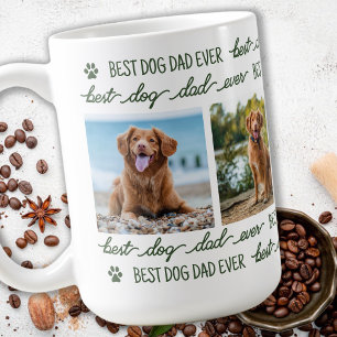 Caneca De Café Pai de Cachorro Verde Personalizado