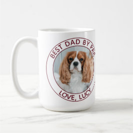 Caneca De Café Pai de Cachorro Vermelho Personalizado Foto Branca