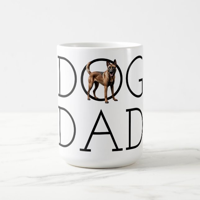 Caneca De Café Pai de Cães Malinois Belga (Centro)