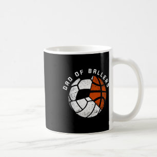 Caneca De Café Pai De Canetas Diversão De Volleybyll Soccer Byske