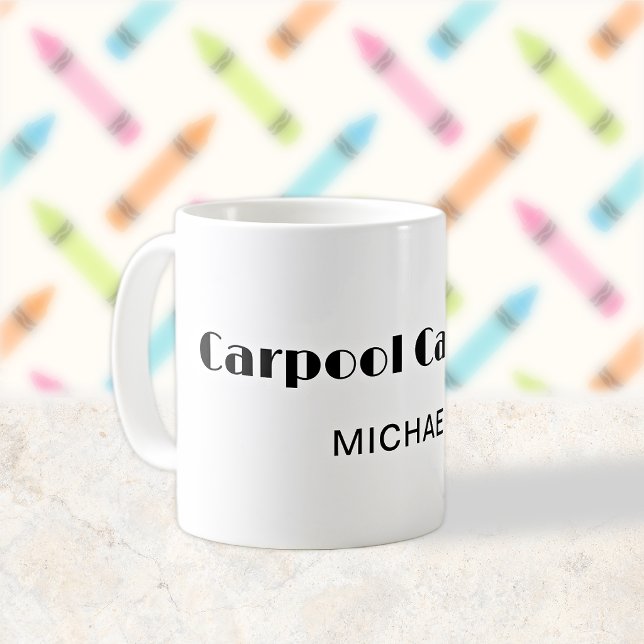 Caneca De Café Pai de Carona de Volta à Escola (Criador carregado)