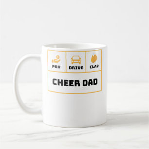 Caneca De Café Pai de Cheerleader Cheerleader Pai de Cheer