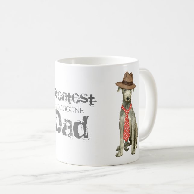Caneca De Café Pai de Deerhound Escocês (Frente Esquerda)