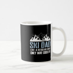 Caneca De Café Pai de Esqui Engraçado Skier Adventure Skiover Cot