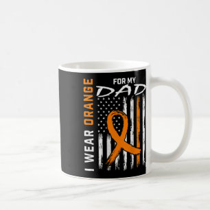 Caneca De Café Pai de Faixa Laranja Leucemia Sensibilização Bande
