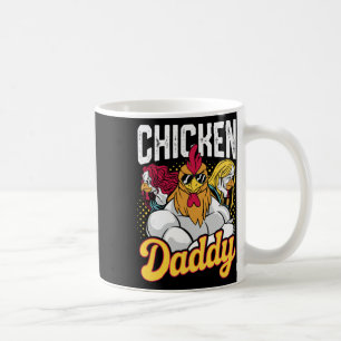 Caneca De Café Pai de Frango Vintage Criador de Aves Engraçado Pa