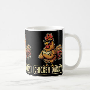 Caneca De Café Pai de Frango Vintage Criador de Aves Engraçado Pa