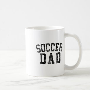 Caneca De Café Pai de Futebol Aniversário Clic Fonte Negrito Pai