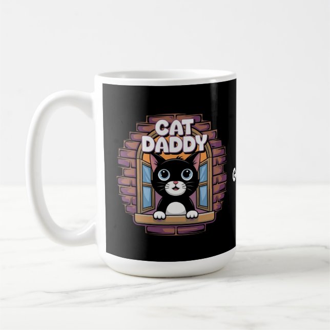 Caneca De Café Pai De Gato Extraordinário O Melhor Pai De Gato (Esquerda)