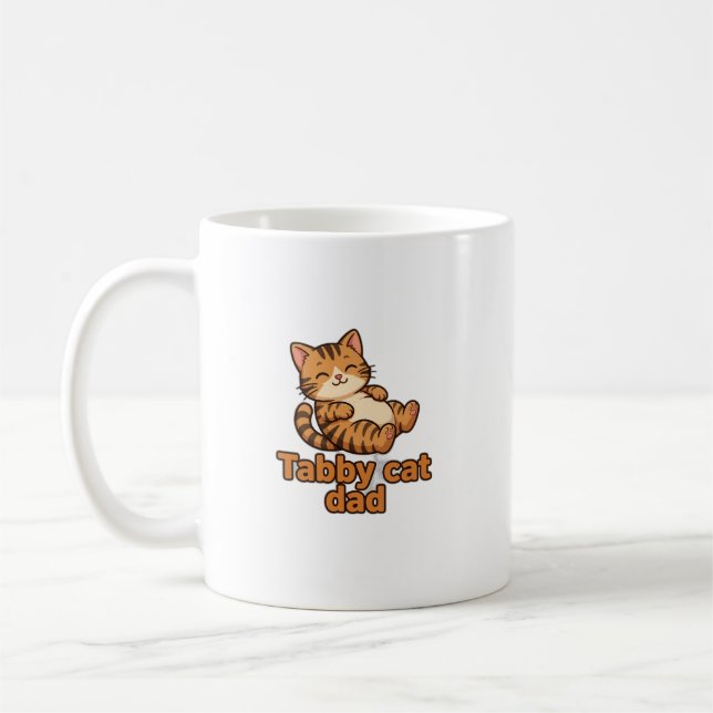 Caneca De Café Pai de Gato Listrado (Esquerda)
