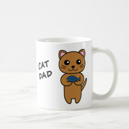 Caneca De Café Pai de Gato Personalizado