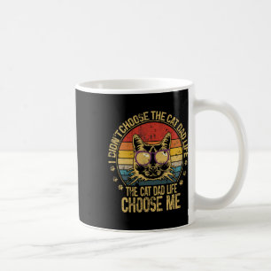 Caneca De Café Pai De Gato Vintage Para Dia de os pais De Gato En