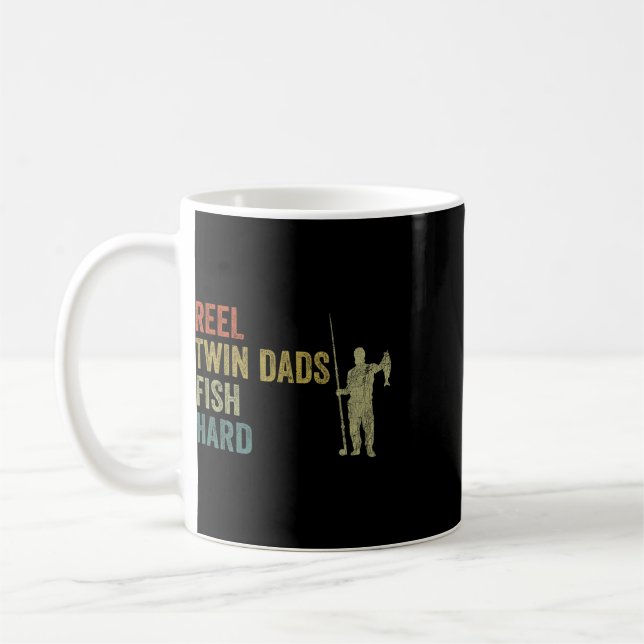 Caneca De Café Pai de Gêmeos Pescando  (Esquerda)