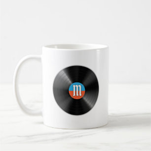 Caneca De Café Pai de Golfe Scramble Retro Vinil Monograma Nome