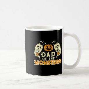 Caneca De Café Pai De Halloween De Monstros Engraçados Figurinos 