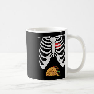 Caneca De Café Pai de Halloween Esqueleto Taco Belly Divertido Gr