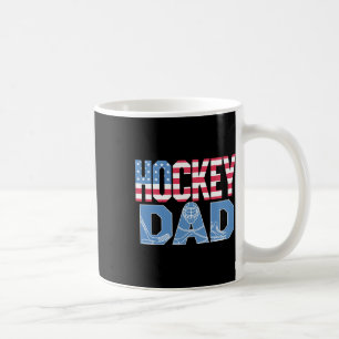Caneca De Café Pai de Hockey Retro 4 de Julho Dia dos Pais Hóquei