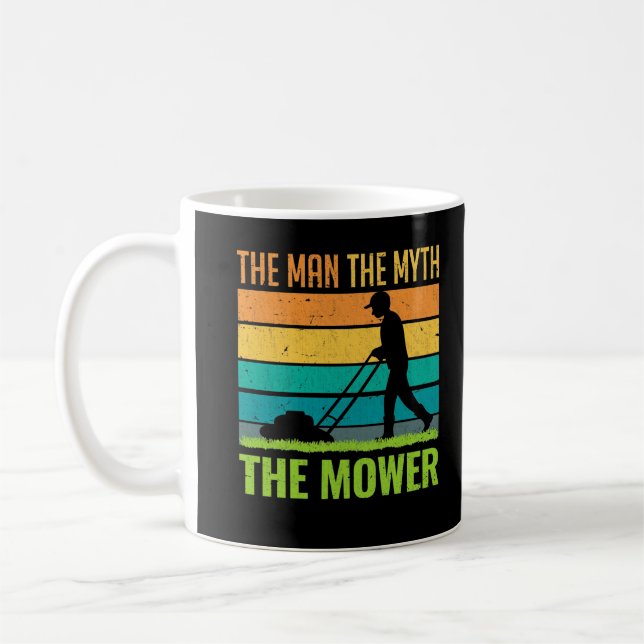Caneca De Café Pai de Janitor Lawn Mower Padre Landscaper (Esquerda)