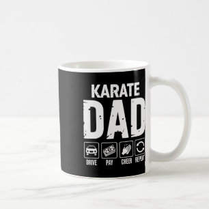 Caneca De Café Pai de Karate Dirige Paga Animado Pai de um Lutado
