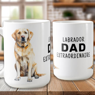 Caneca De Café Pai de laboratório amarelo - Extraordinário do P