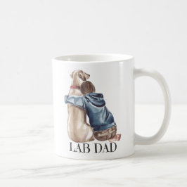 Caneca De Café Pai de laboratório, orgulhoso dono de cão labrador