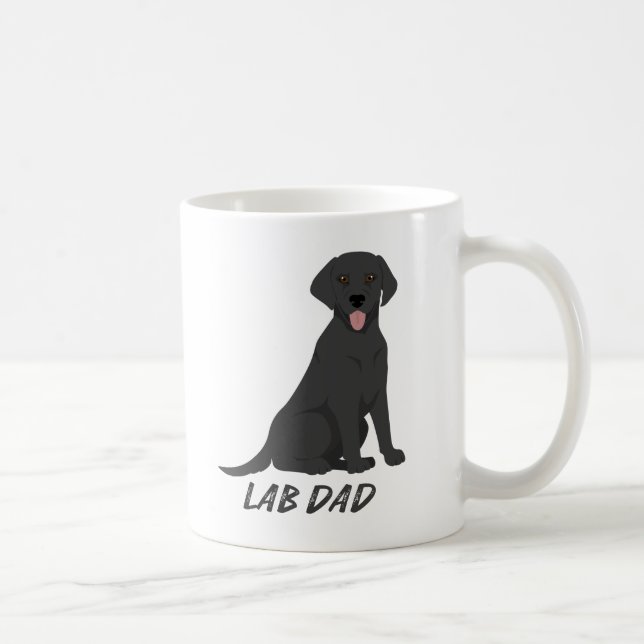 Caneca De Café Pai de laboratório - Orgulhoso proprietário de cãe (Direita)