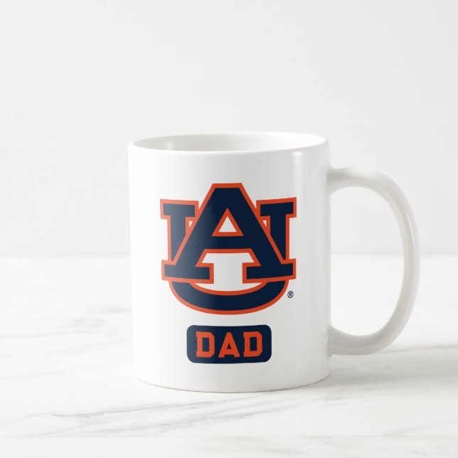 Caneca De Café Pai de logotipo "AU" da Universidade Auburn (Direita)