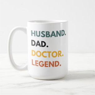 Caneca De Café Pai De Marido Legend Adorável Médicos Dizendo