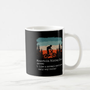 Caneca De Café Pai de Mountain Bike Ciclista Engraçado, Ciclismo,