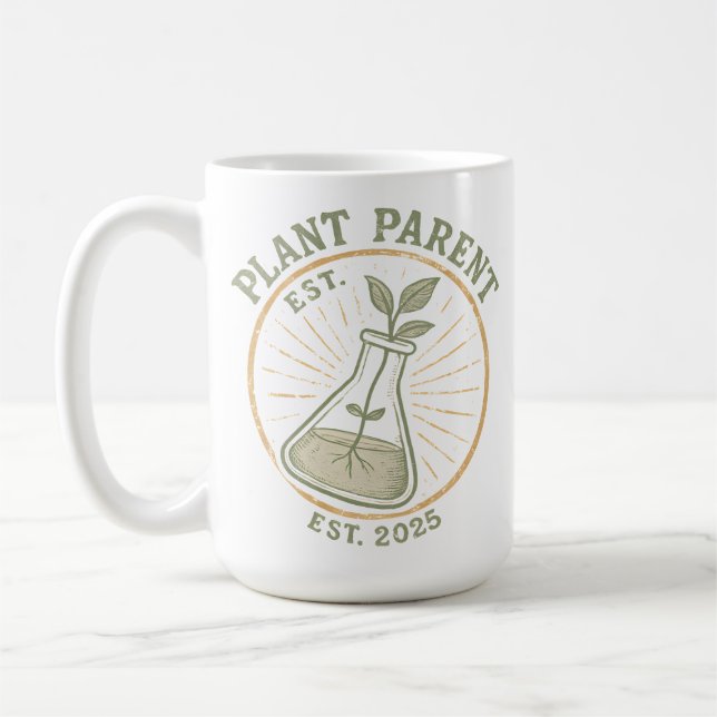 Caneca De Café Pai de Planta Estabelecido (Esquerda)