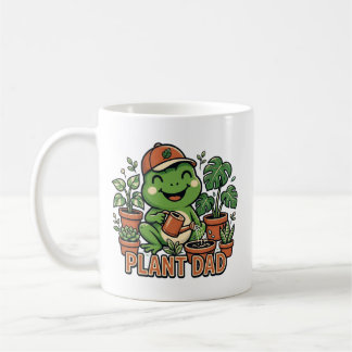 Caneca De Café Pai de Planta Sapo Regando Plantas de Casa Engraça