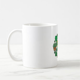 Caneca De Café Pai de Planta Tipografia Divertida de Planta de Ca