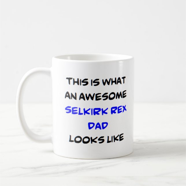 Caneca De Café pai de selkirk rex, incrível (Esquerda)