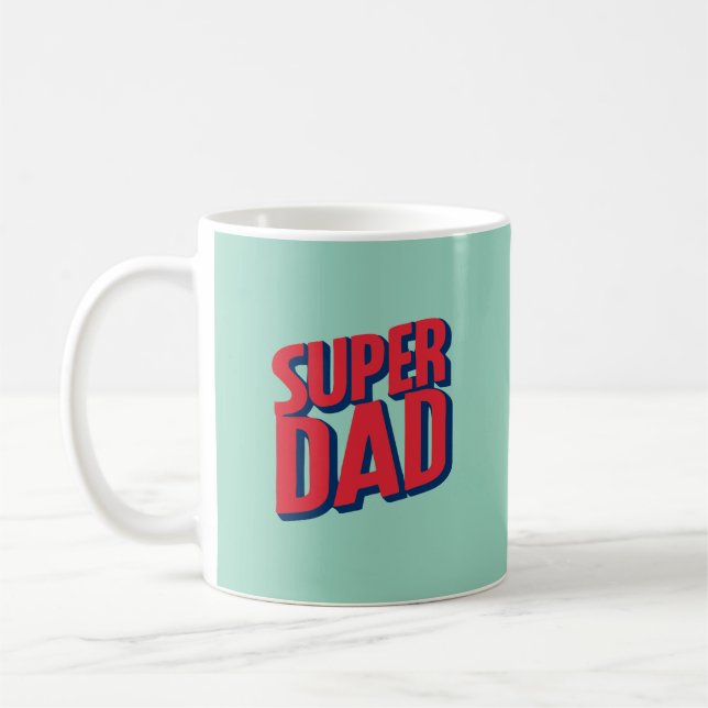 Caneca De Café Pai de super-herói (Esquerda)