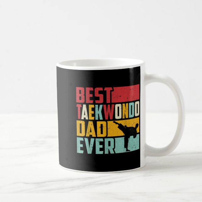 Caneca De Café Pai de Taekwondo Sempre (Direita)