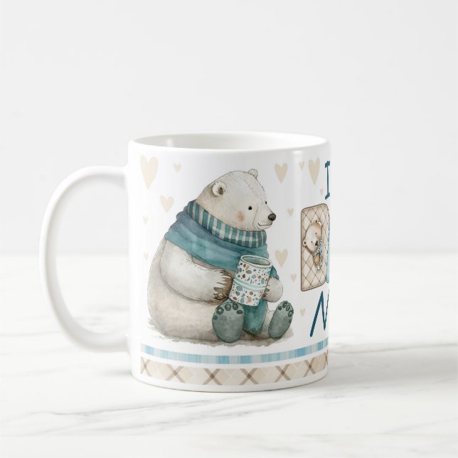 Caneca De Café Pai de Urso Polar 11 oz (Esquerda)