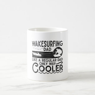 Caneca De Café Pai de Wakesurfing Cooler Wakeboard
