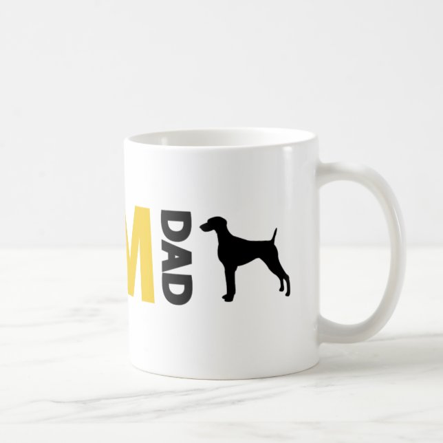 Caneca De Café Pai de Weimaraner (Direita)